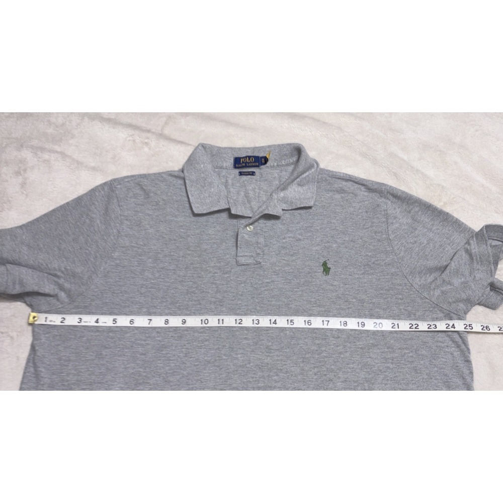 Polo Ralph Lauren Shirt Men's Size XL Gray Short Sleeve Pony Logo - Picture 6 of 8